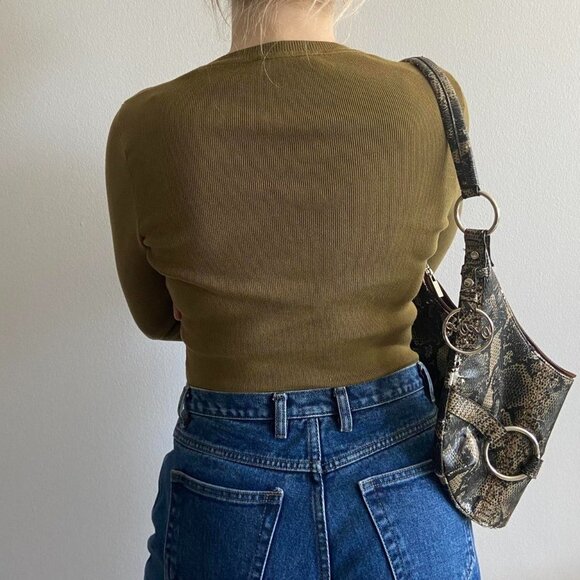 Ribbed Knit Moss Sweater (M) - Picture 5 of 8